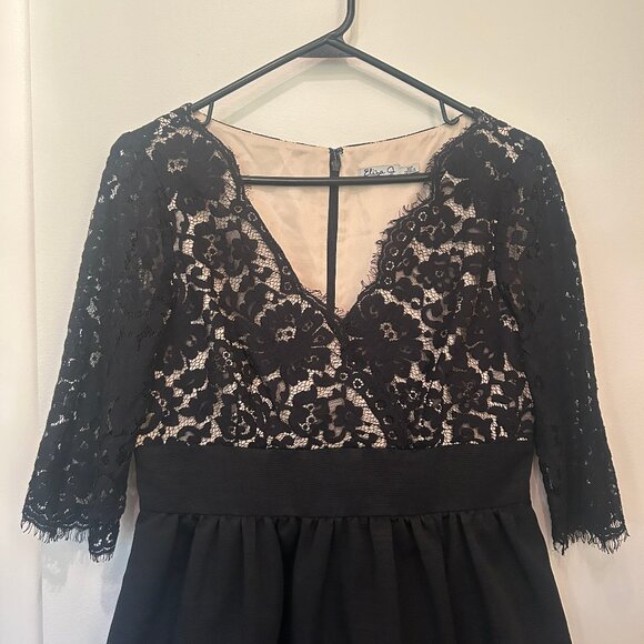 Eliza J black Lace & Faille Dress sz 10P--as seen on PRETTY LITTLE LIARS - Picture 8 of 16